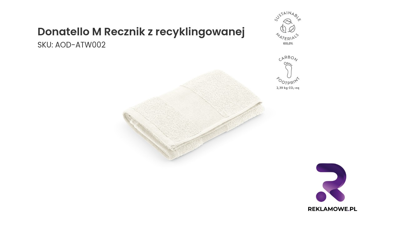 Recznik z recyklingowanej bawełny Donatello M