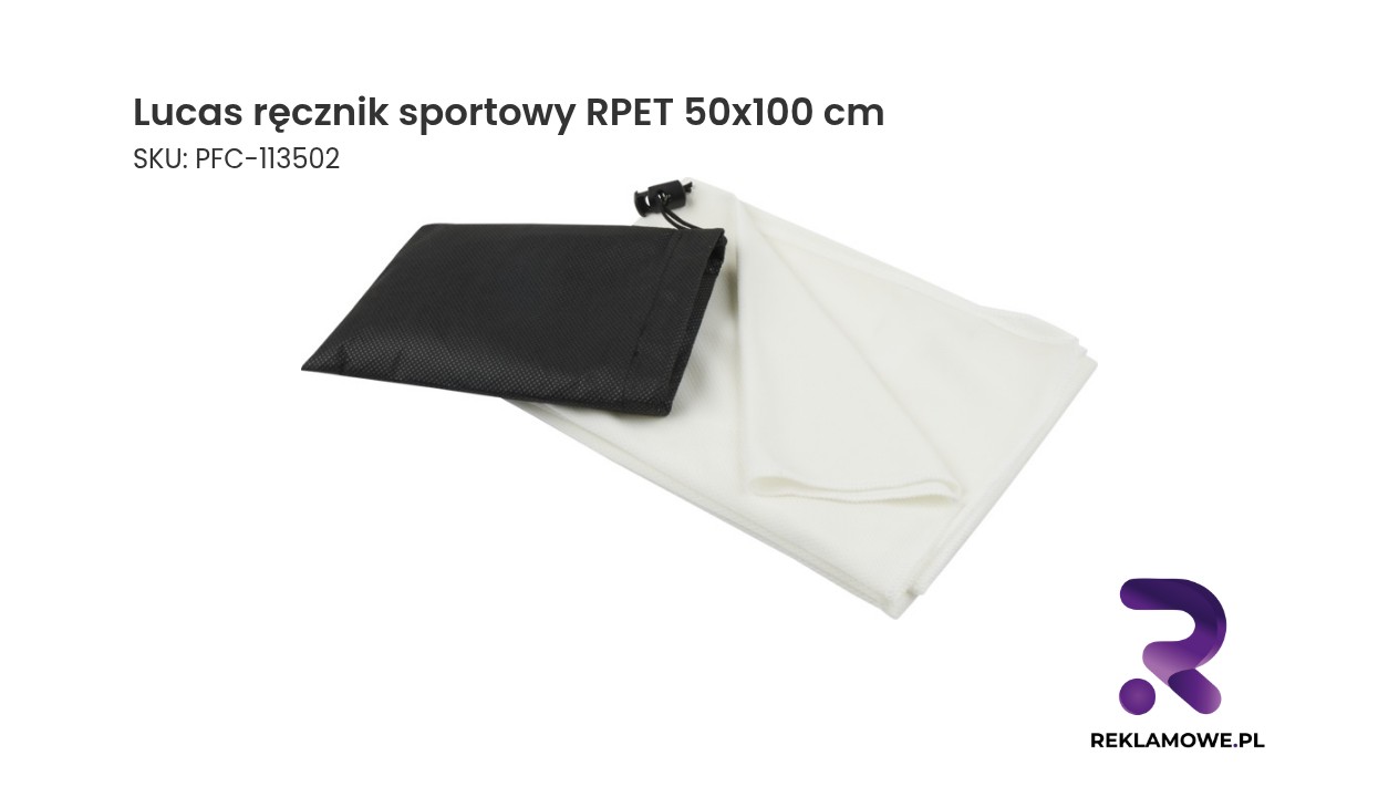 Lucas ręcznik sportowy RPET 50 na 100