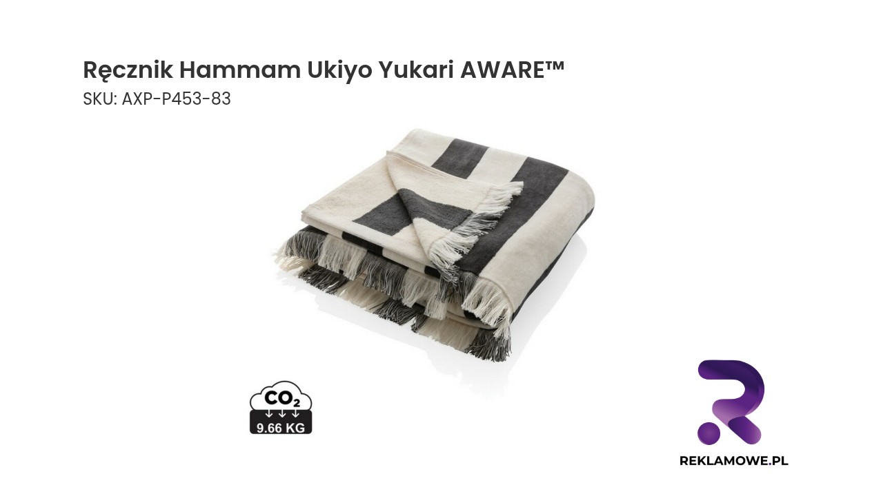 Ręcznik Hammam Ukiyo Yukari AWARE w jasnych kolorach