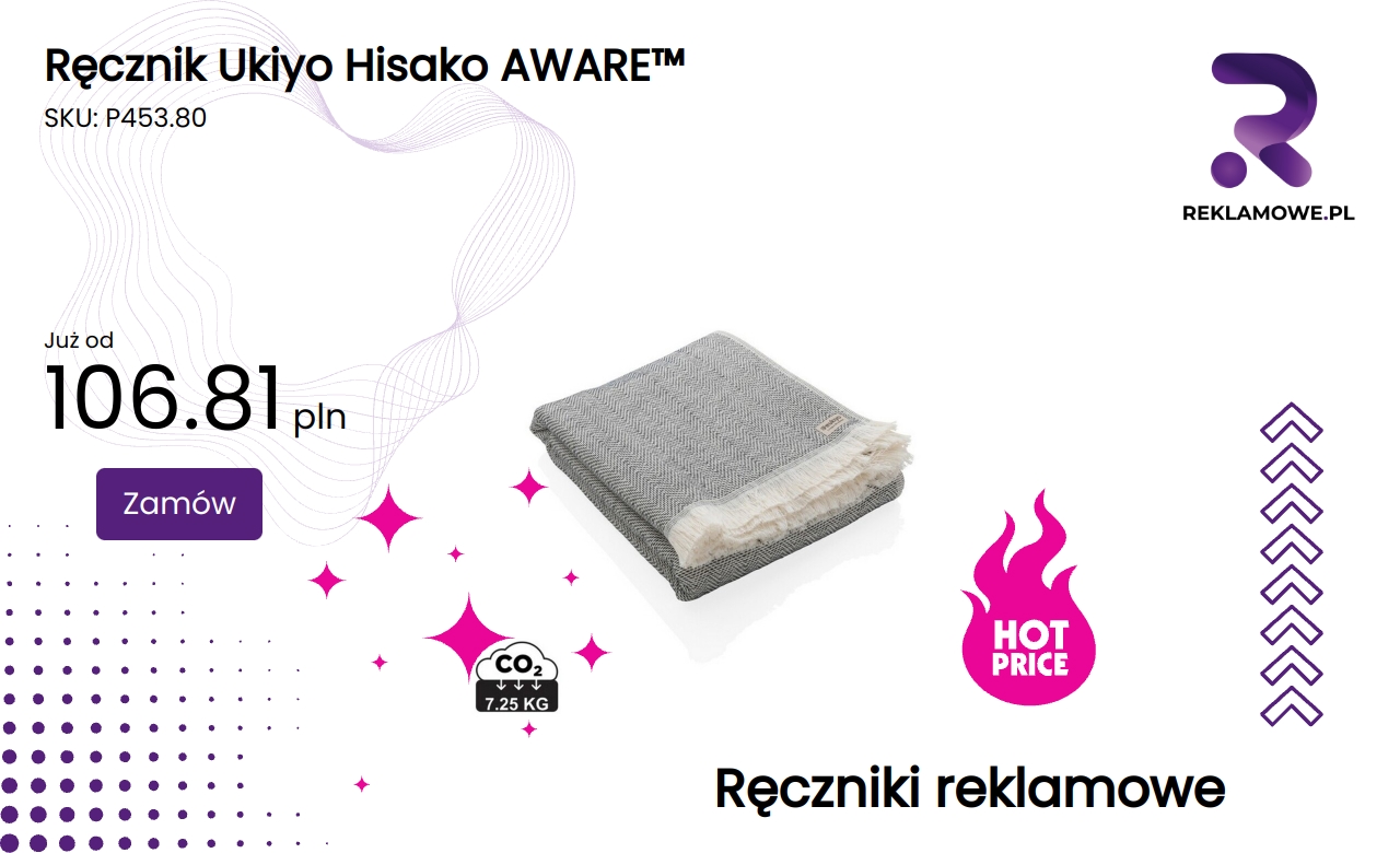 Ręcznik Ukiyo Hisako AWARE ekologiczny