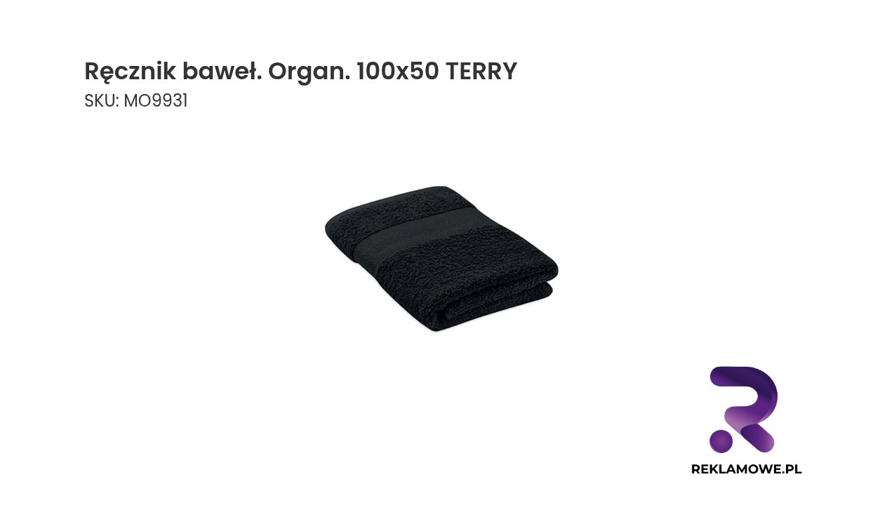 Ręcznik baweł. Organ. 100x50 TERRY Ręcznik bawełniany organiczny 100 na 50 cm marki TERRY