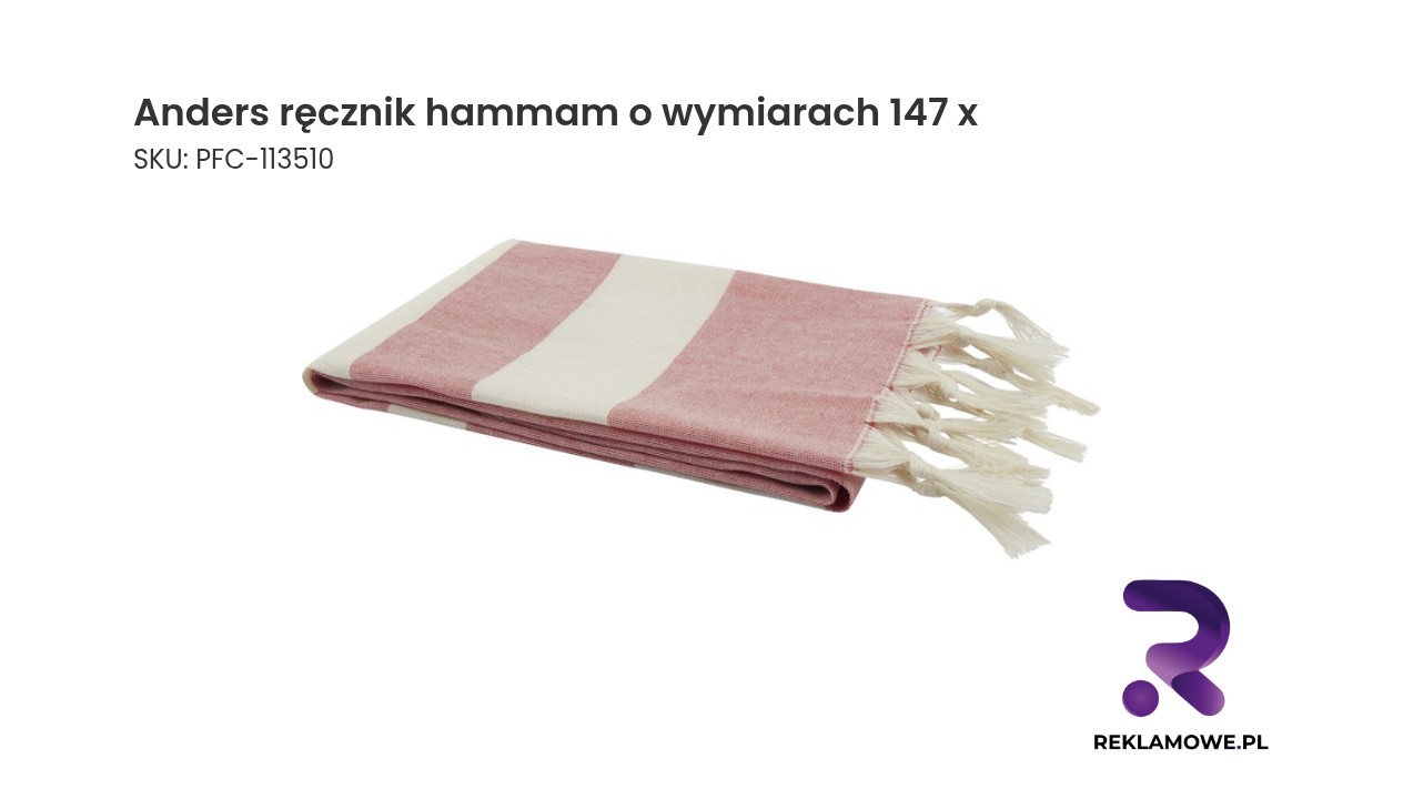 Anders ręcznik hammam o wymiarach 147 x 75,5 cm Anders ręcznik hammam o wymiarach 147 x