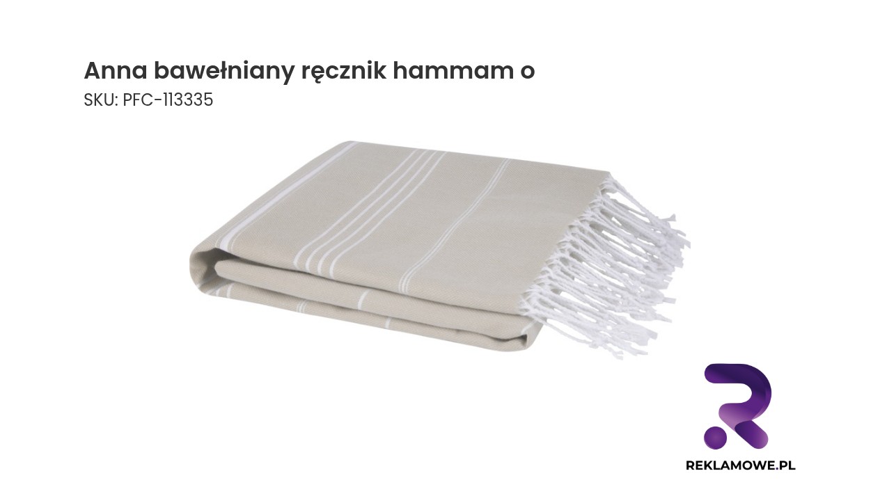 Anna bawełniany ręcznik hammam o – lekki i chłonny ręcznik bawełniany