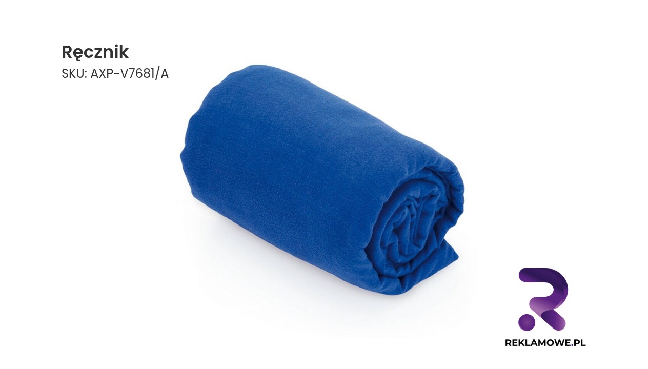 Ręcznik Biały ręcznik w prążki do łazienki