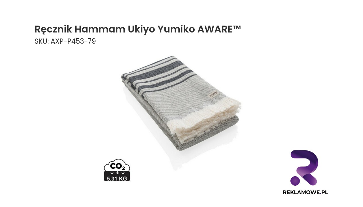 Ręcznik Hammam Ukiyo Yumiko AWARE™ – stylowy ręcznik plażowy i kąpielowy