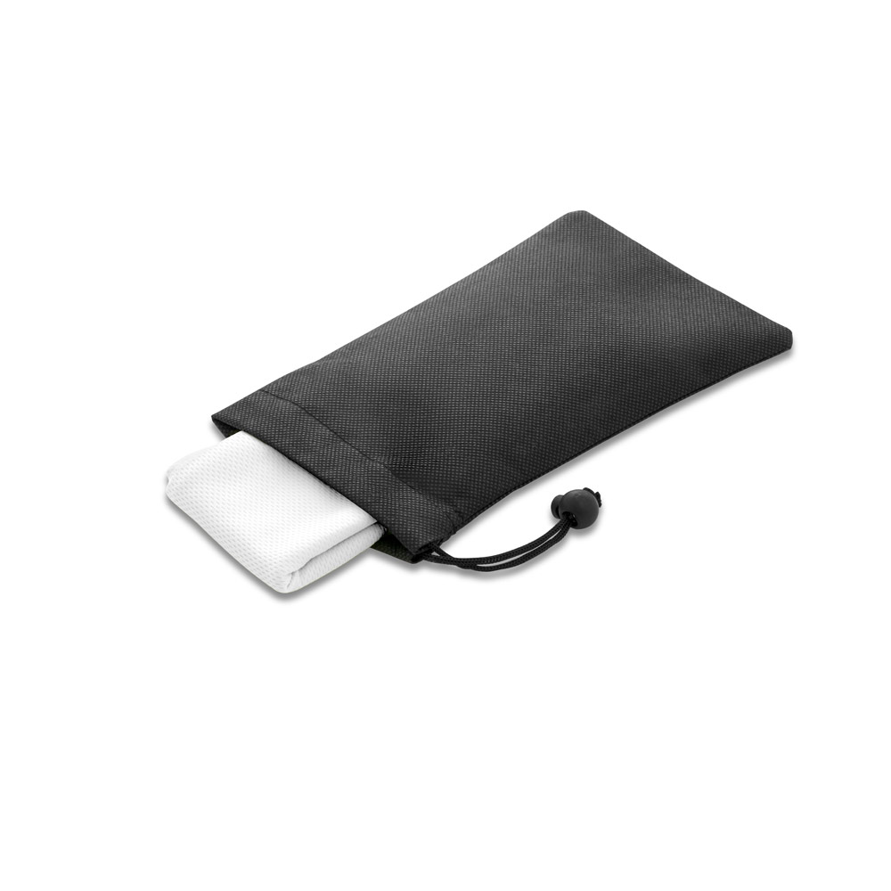 BERNAL. Ręcznik chłodzący sportowym, z poliestru z recyklingu (100% rPET) z pokrowcem z non-woven 99969_set