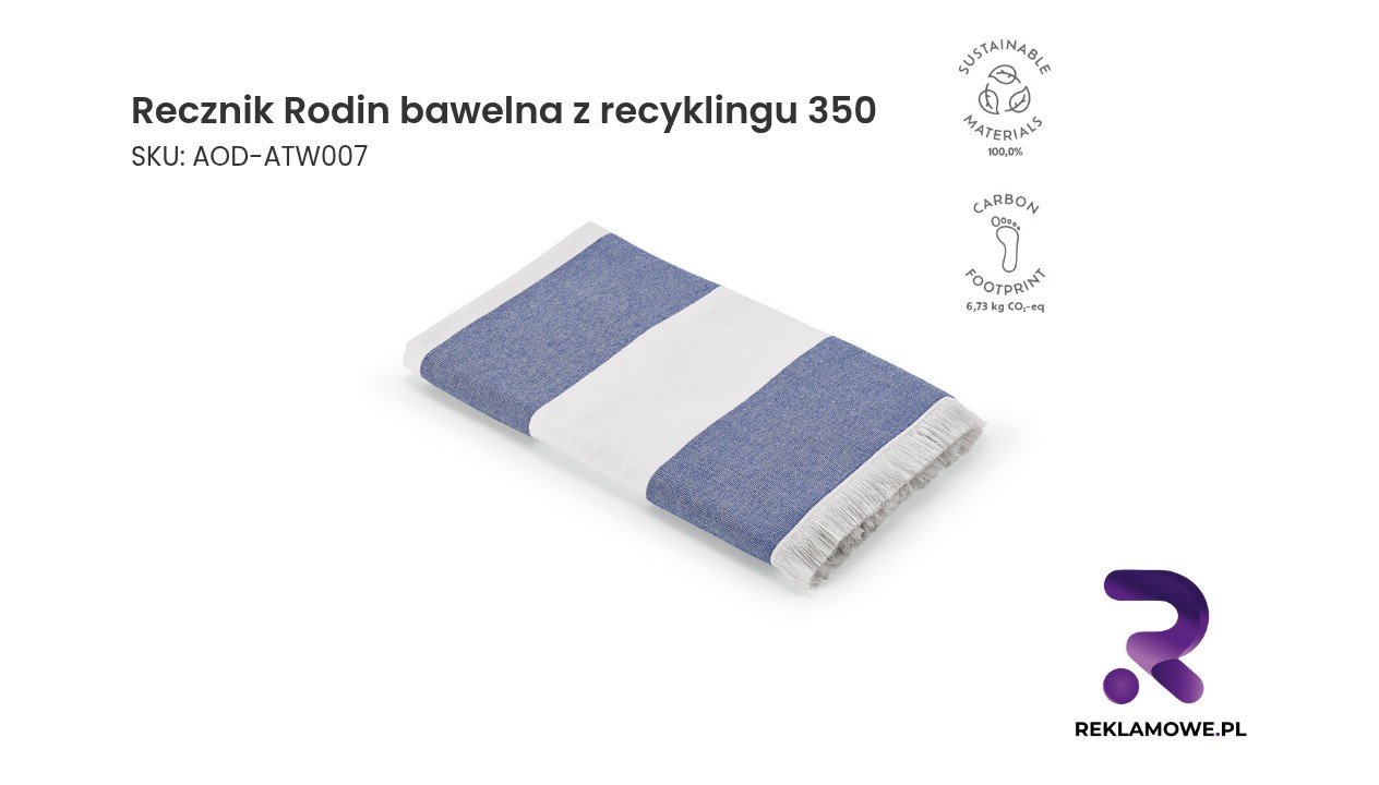 Recznik Rodin bawelna z recyklingu 350 gsm EU Ręcznik Rodin z bawełny z recyklingu 350 gram