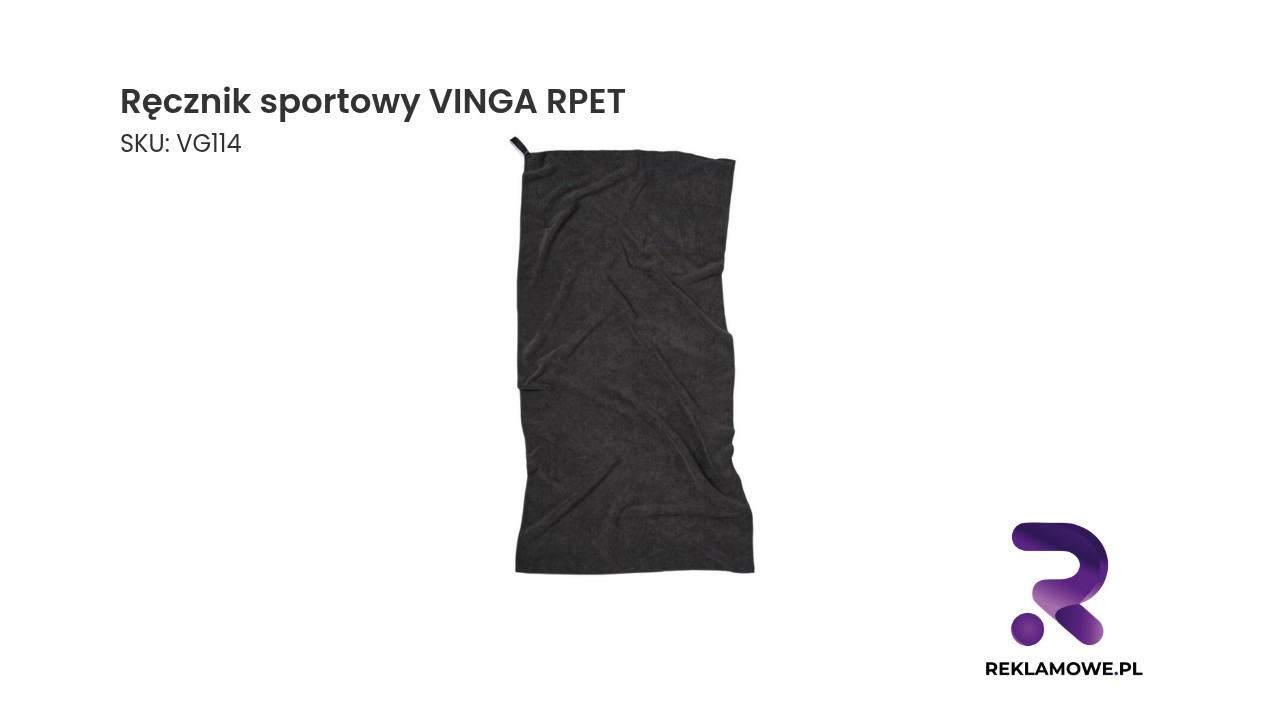 Ręcznik sportowy VINGA wykonany z materiału RPET