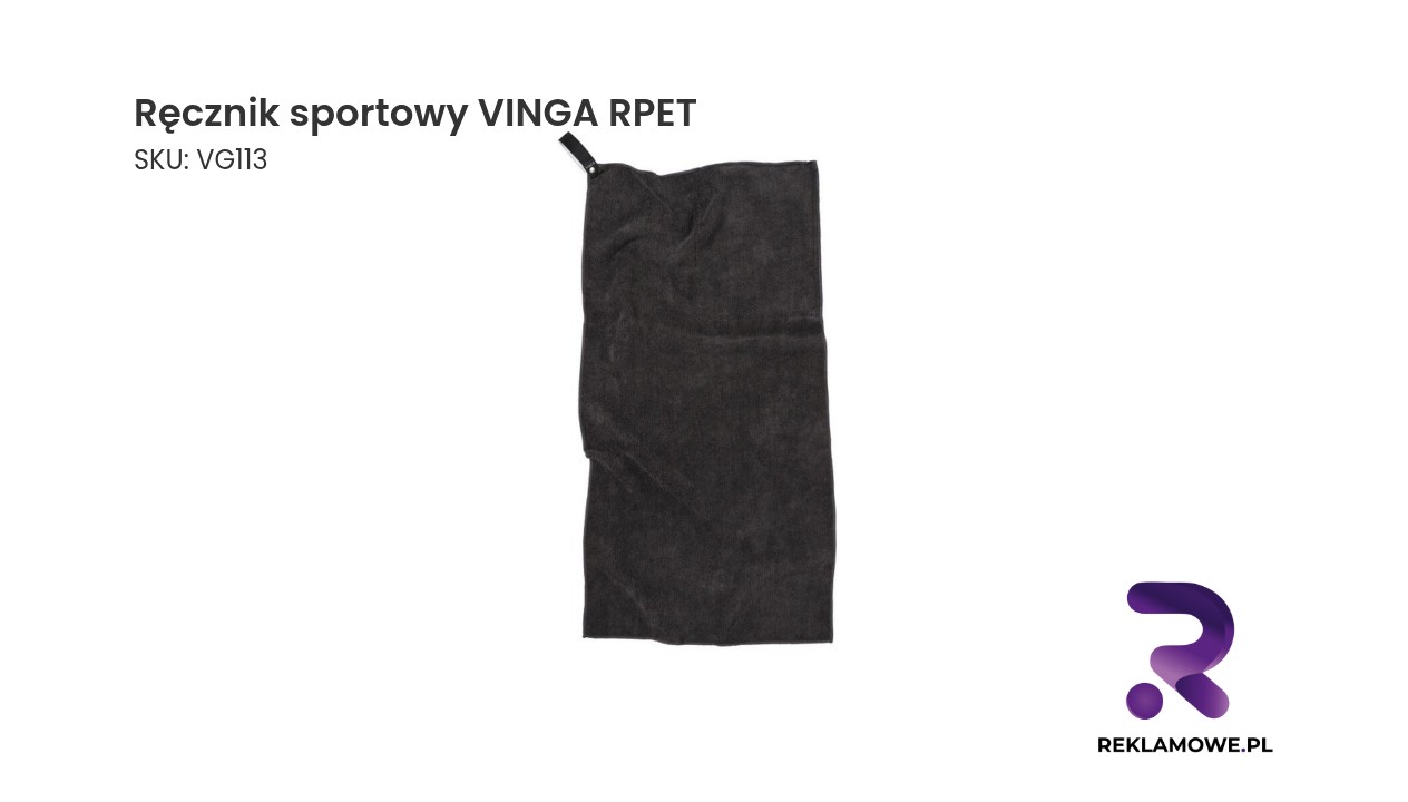 Ręcznik sportowy VINGA RPET wykonany z materiału z recyklingu