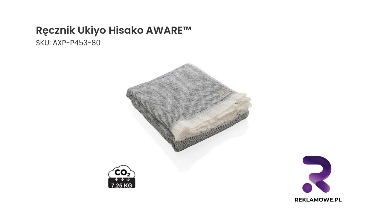 Ręcznik Ukiyo Hisako AWARE™ Ręcznik Ukiyo Hisako AWARE™ – stylowy i ekologiczny ręcznik wysokiej jakości